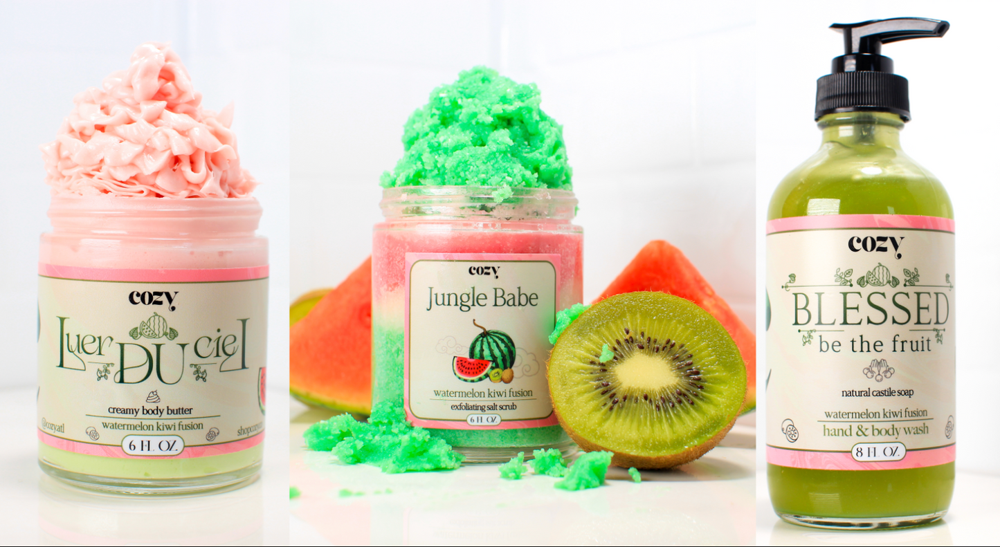 Body Butter, Soap + Scrub Trio 🥝