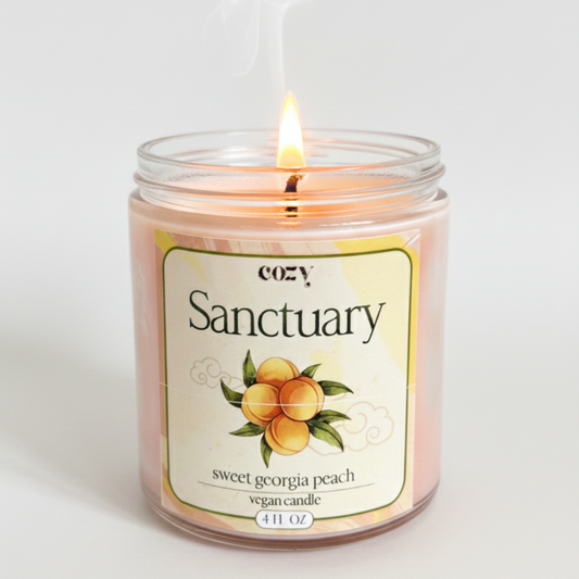 Sweet Georgia Peach Vegan Candle