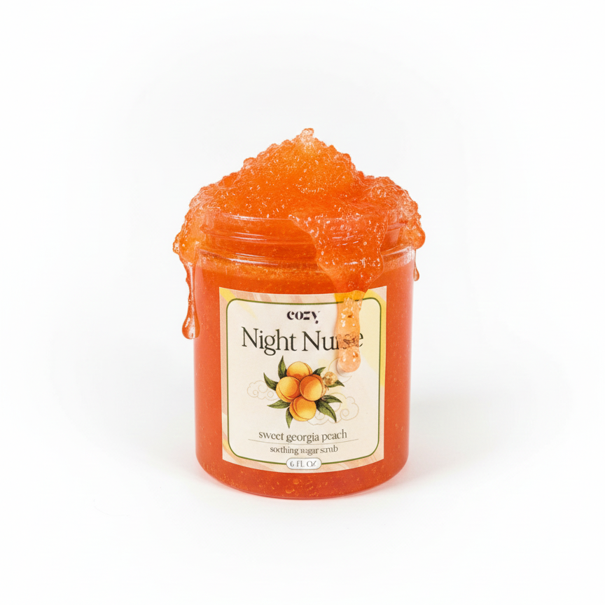 Sweet Georgia Peach Night Nurse Jelly Sugar Scrub