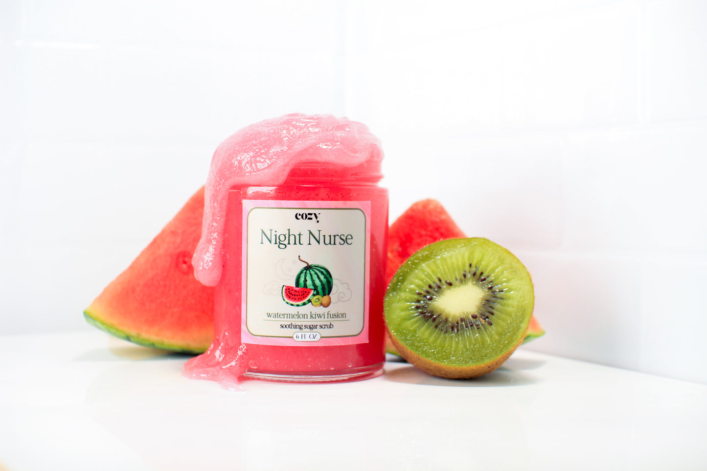 Night Nurse Jelly Sugar Scrub Kiwi Watermelon